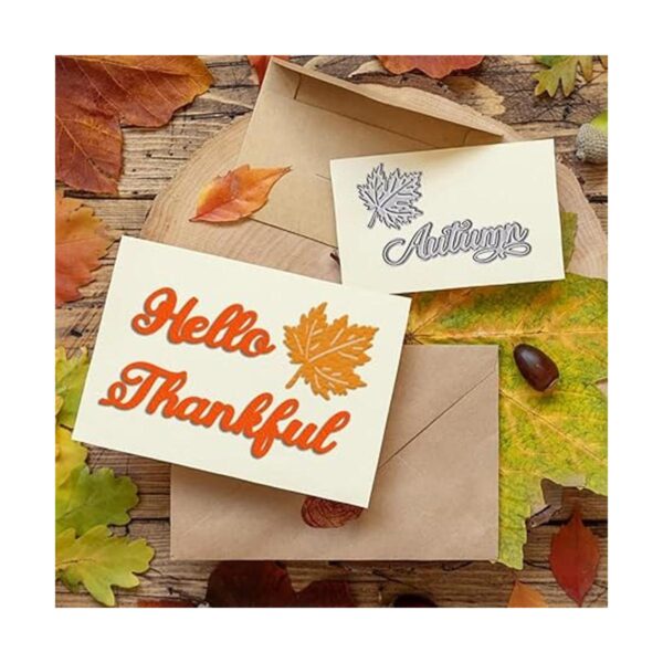 ALIBBON Troqueles de palabras de otoño para hacer tarjetas_3