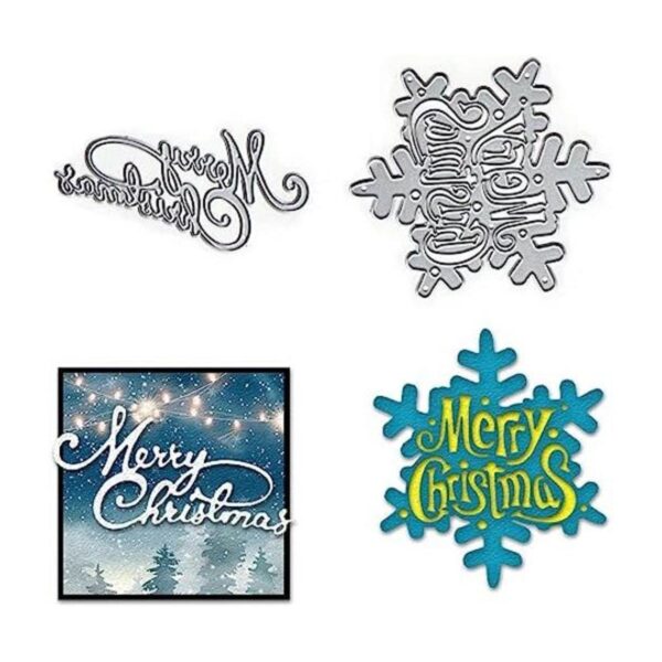 ALIBBON 2 troqueles de Navidad para hacer tarjetas y_1