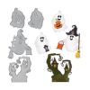 ALIBBON 2 troqueles de Halloween para hacer tarjetas y_1
