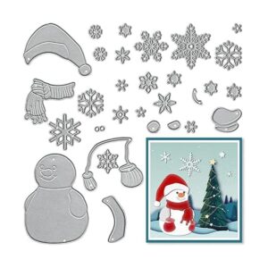 ALIBBON 2 troqueles de muñeco de nieve para hacer tarjetas_1