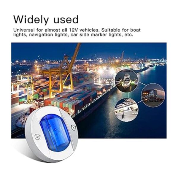 ALFU 4 unids azul DC12V 6 LED luz de marcador lateral_2