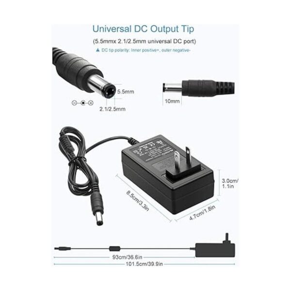 ALITOVE Adaptador de fuente de alimentación de 12 V 3 A_2