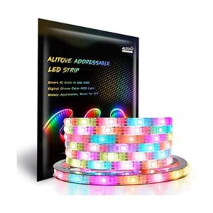 ALITOVE Tira de luz LED digital RGB direccionable WS2812B_1