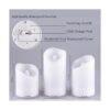 Velas recargables 2 en 1 velas solares USB para_3