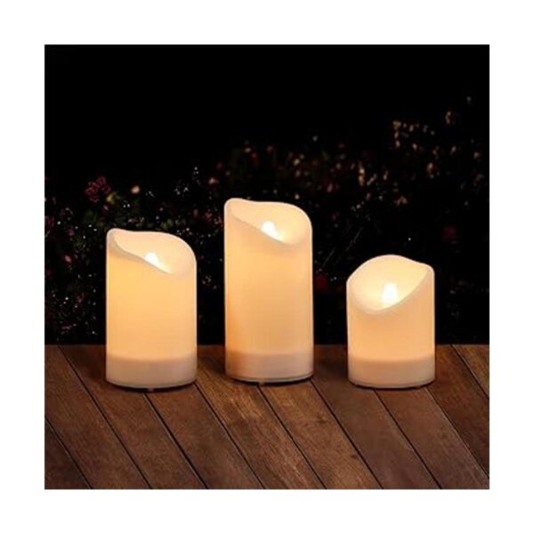 Velas recargables 2 en 1 velas solares USB para_4