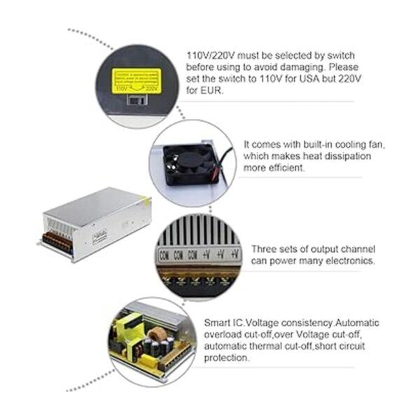 ALITOVE Adaptador de fuente de alimentación de 24 V 25 A_6