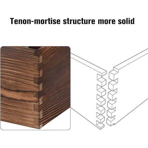 Organizador de cubiertos de madera soporte para