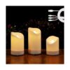 Velas recargables 2 en 1 velas solares USB para_1
