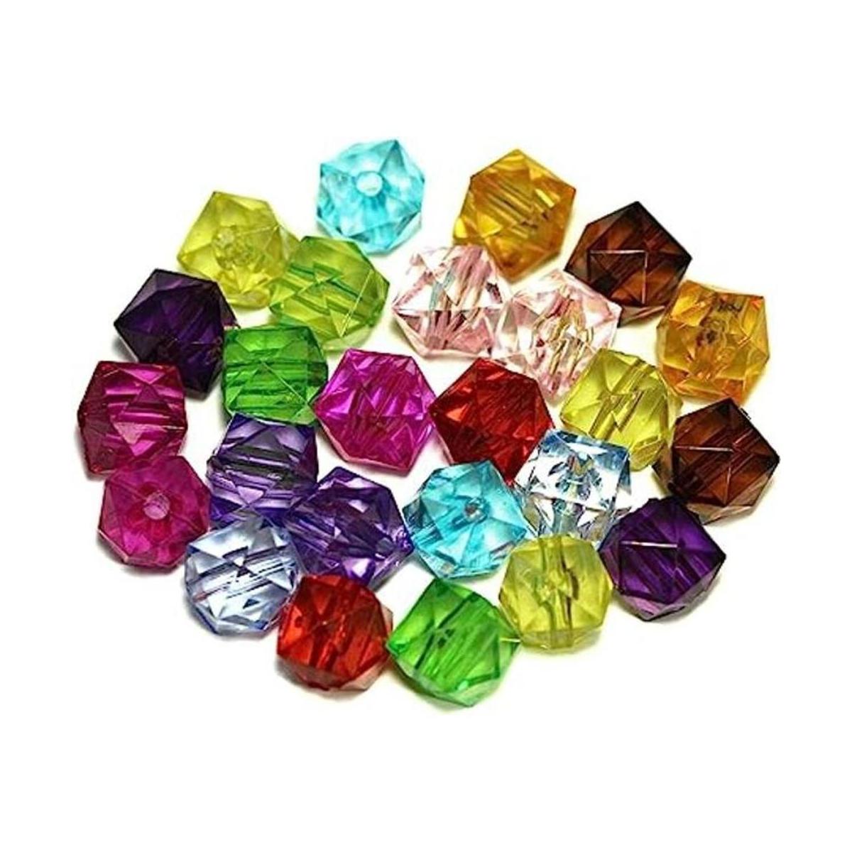 Cuentas separadoras de cristales facetadas de acrílico