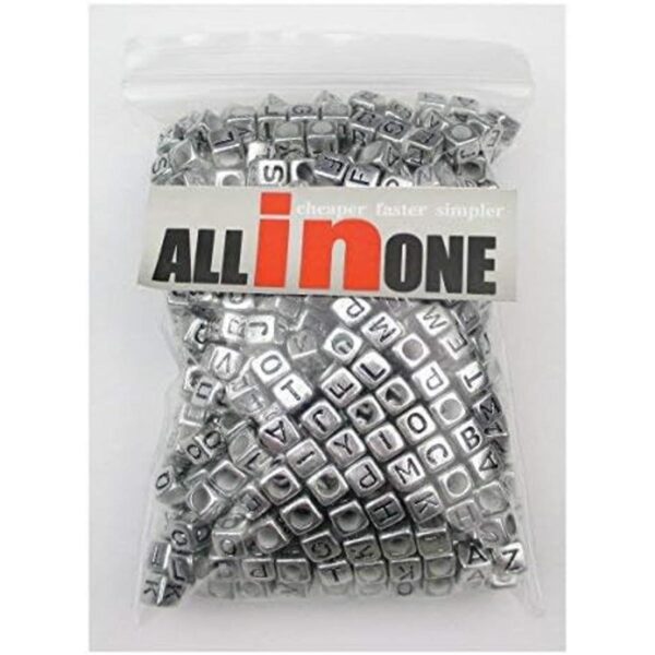 All in One 1000 cuentas de acrílico mixtas con letras y_6