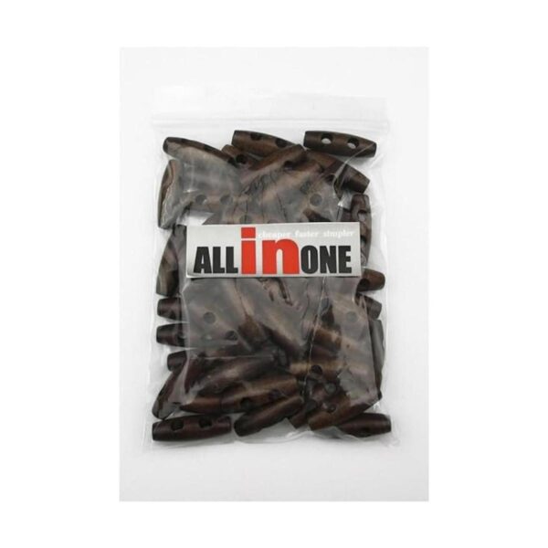 All In One 50pcs botones café 2 agujeros Scrapbooking_5