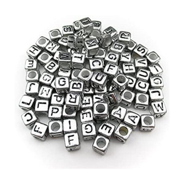 All in One 1000 cuentas de acrílico mixtas con letras y_1