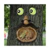 ALLADINBOX Comedero para pájaros con cara de árbol