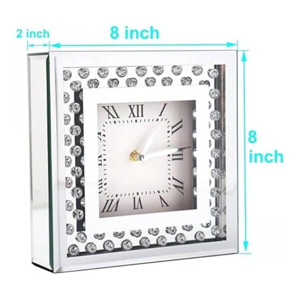 Relojes de escritorio silenciosos de 8 x 8 x 2 pulgadas
