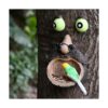 ALLADINBOX Comedero para pájaros con cara de árbol