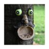 ALLADINBOX Comedero para pájaros con cara de árbol