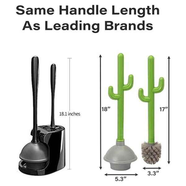 Juego de pistón y cepillo de inodoro Cactus para limpieza