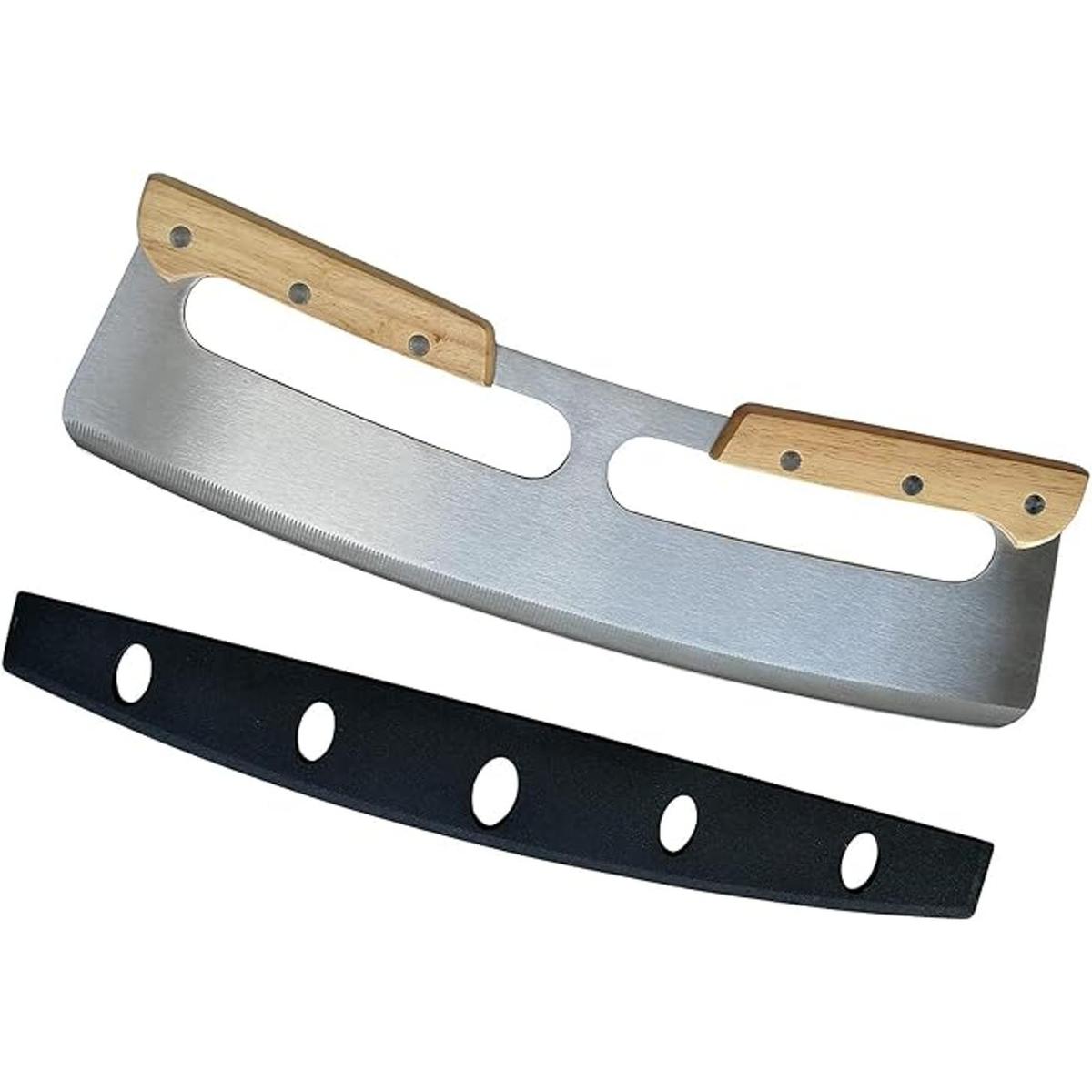 Cortador de pizza cuchillo de hoja de acero inoxidable
