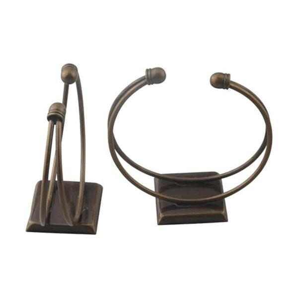 Allinone Pulseras de latón con marco de cabujón de 0.984
