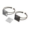 Allinone Pulseras de latón con marco de cabujón de 0.984