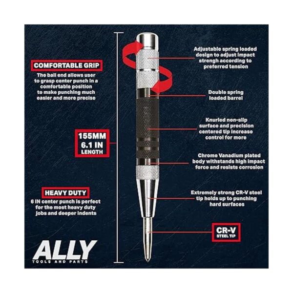ALLY Tools Juego de 3 punzones centrales automáticos_3