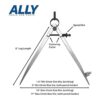 ALLY Tools Divisor de precisión de 8.0 in brújula para_5