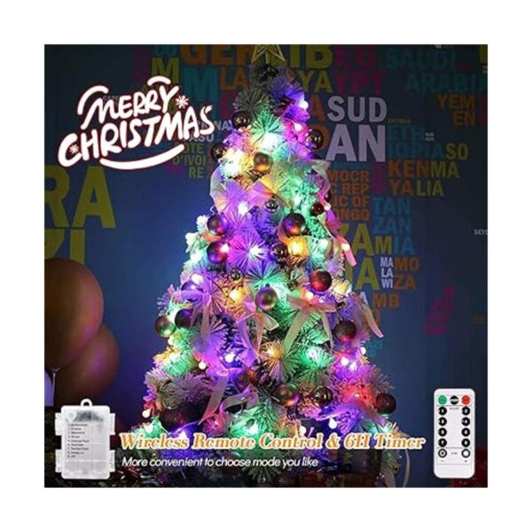 ALOVECO Cadena de luces LED de 18 pies 50 luces LED_4
