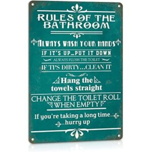 ALREAR Decoración de baño signo rústico de la casa de la