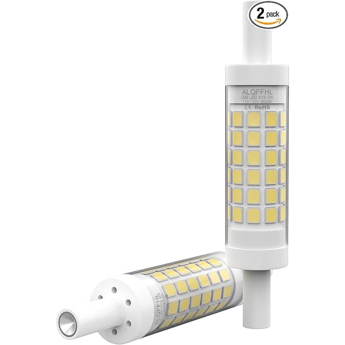 Bombilla LED R7S de 3.071 in regulable 5 W de doble