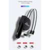 Cargador de coche USB C cargador retráctil de automóvil_4