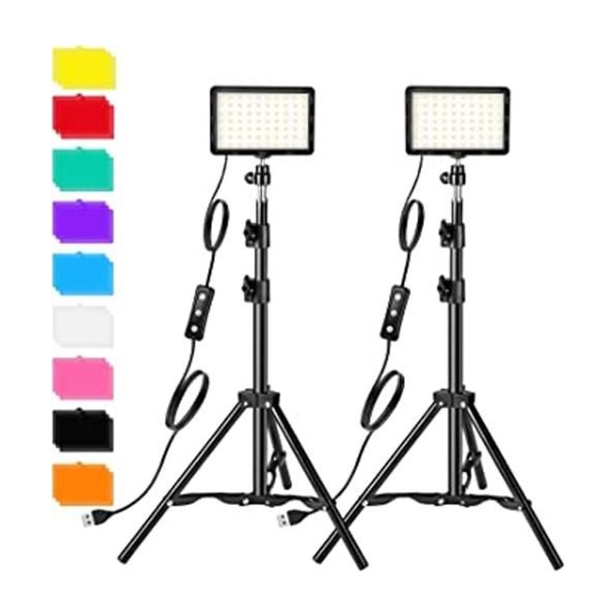 Kit de iluminación de video de fotografía luces LED de