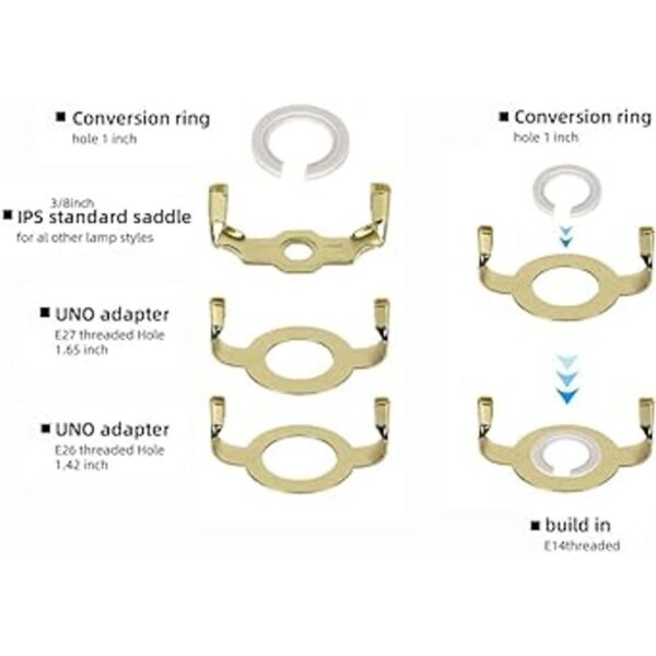 ALUCSET Soporte de arpa de 8 9 10 11 12 pulgadas kit_3