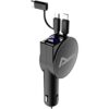 Cargador de coche USB C cargador retráctil de automóvil_1