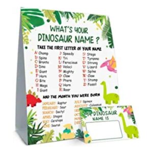 What is Your Dinosaur Name Game letrero de juego y 30_1