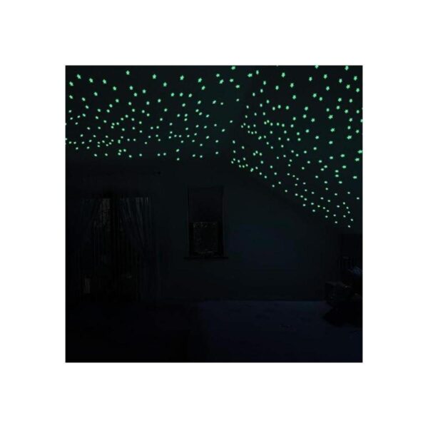 AM AMAONM 100 Pcs Colorful Glow in The Dark Luminous Stars_2