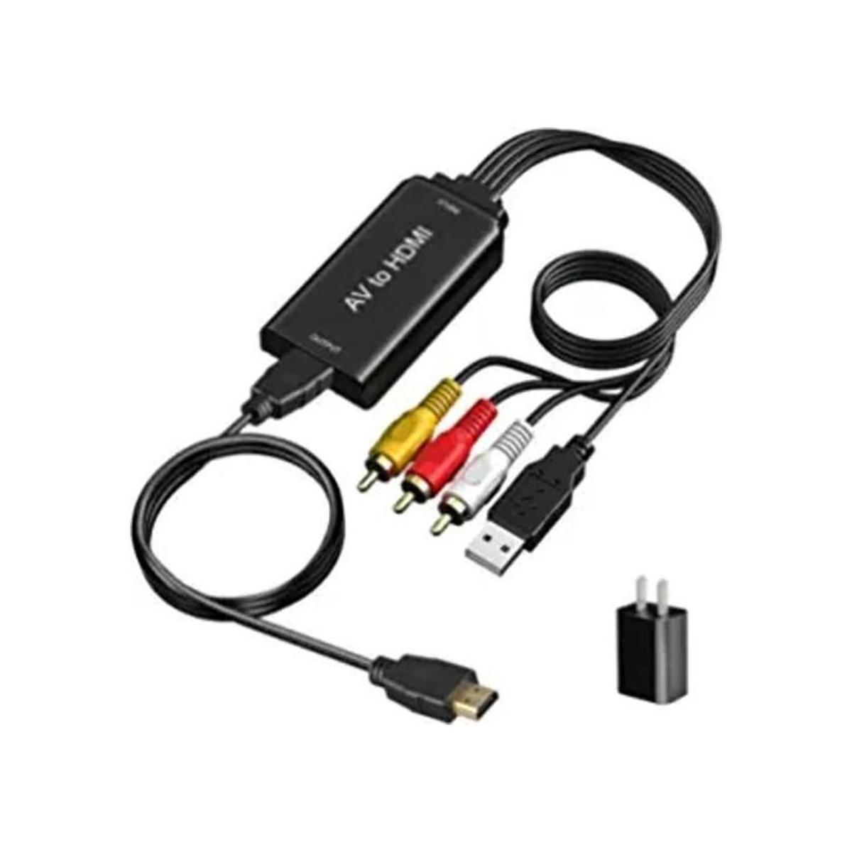 AMANKA Adaptador de audio RCA a HDMI 1080P Mini RCA