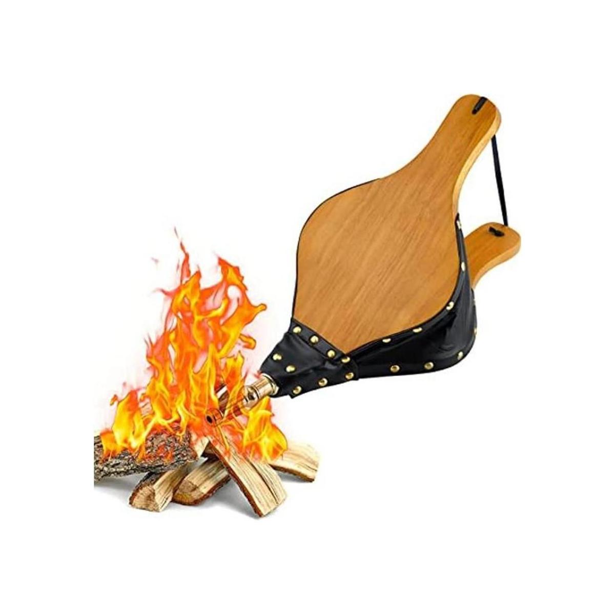 Amagabeli Fireplace Bellows 15.5x 7 Large Wood Air