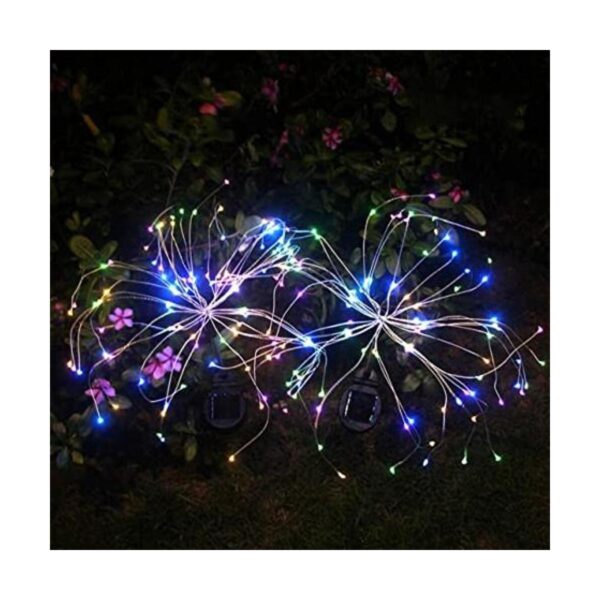Luces de jardín solares al aire libre 105 LED con energía_1