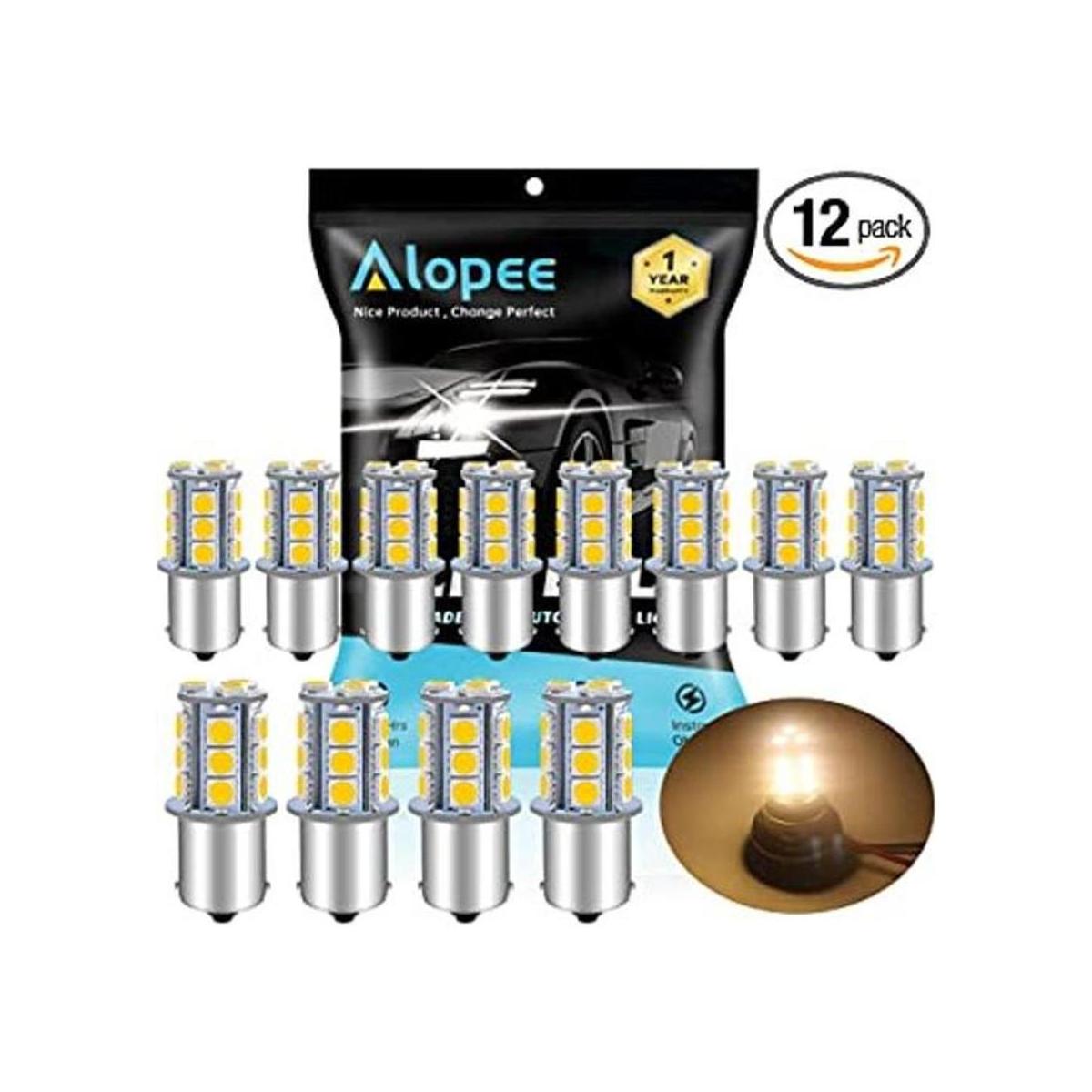 ALOPEE 1156 LED Bulb Soft Warm White 1141 LED Bulb DC 12V