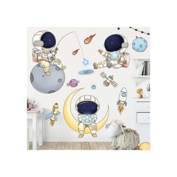 DILIBRA Calcomanías de pared de astronauta para
