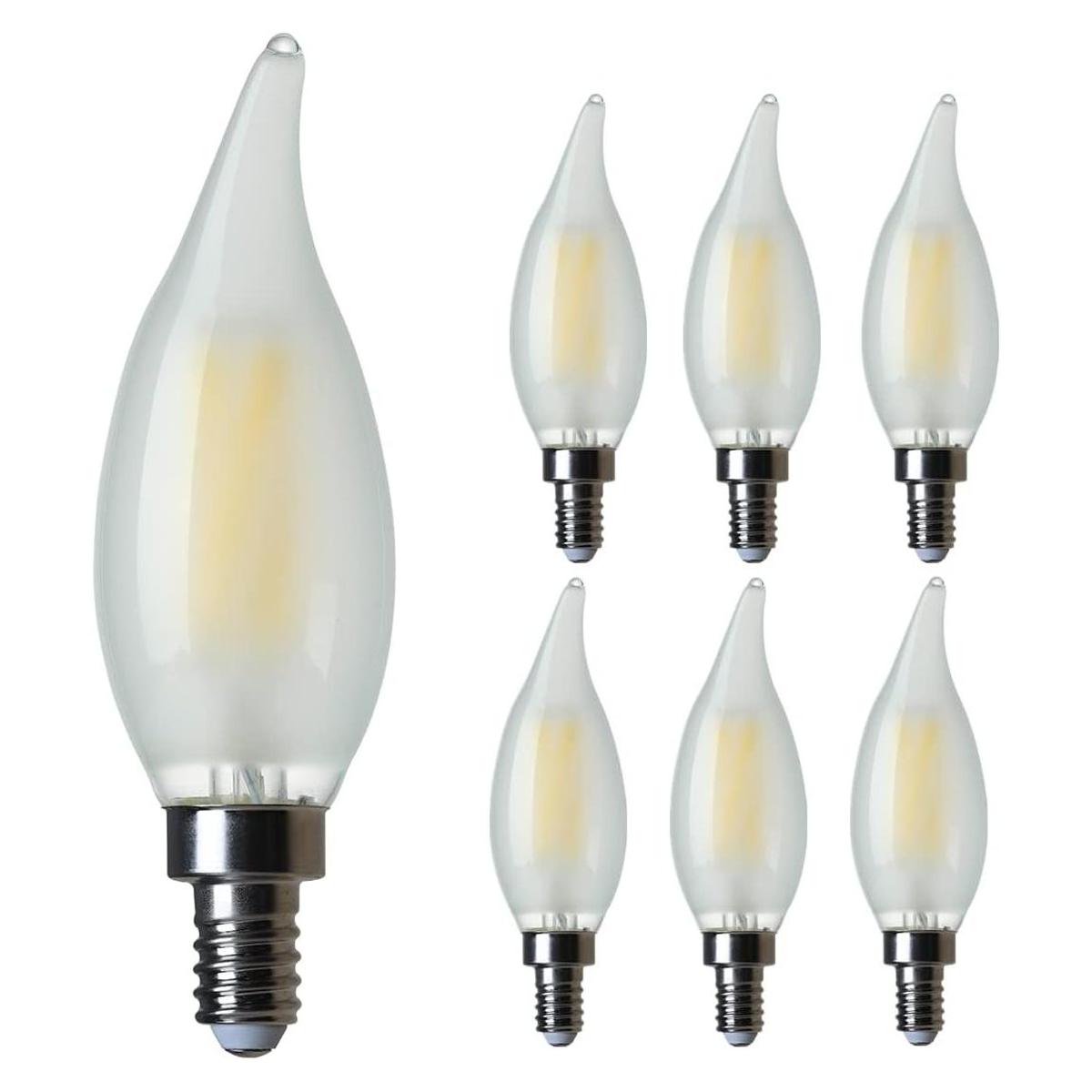 Bombilla LED E12 AMDTU de 5000 K luz diurna brillante