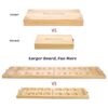 AMEROUS Juego de mesa de madera Mancala Tamaño más_3