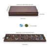 AMEROUS Juego de mesa Mancala de madera con 728 piedras