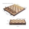 AMEROUS Juego magnético de ajedrez y damas de madera_5