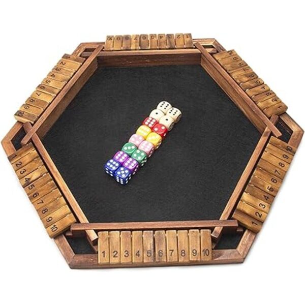 AMEROUS Juego mejorado de dados de 1 a 6 jugadores juego