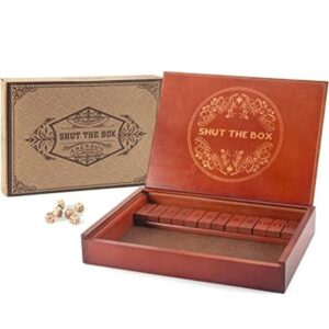 AMEROUS Juego de dados Shut The Box juego de matemáticas_1