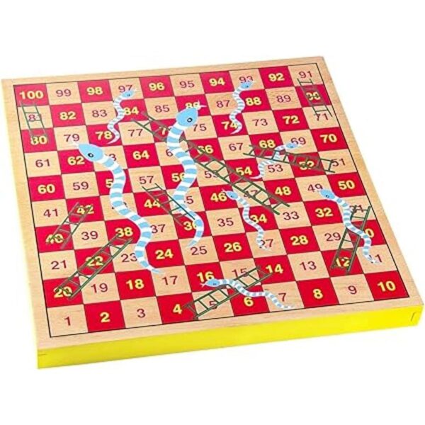 AMEROUS Juego de mesa Ludo de madera de 12 pulgadas
