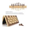AMEROUS Juego magnético de madera de 15 pulgadas 2 reinas_3