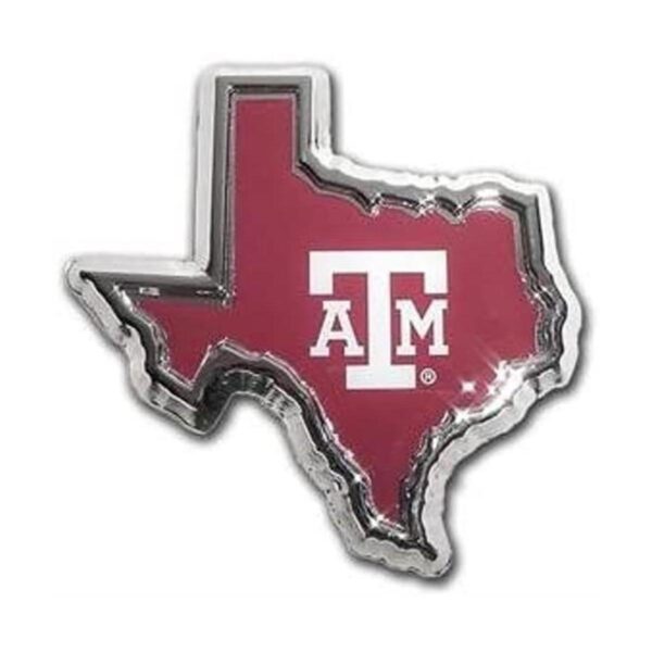Texas A M Aggies Texas Shaped Color Metal chapado en_1