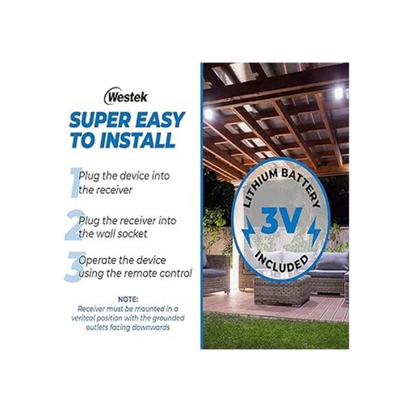 Westek RFK326LC para exteriores Llavero Fob remoto_6
